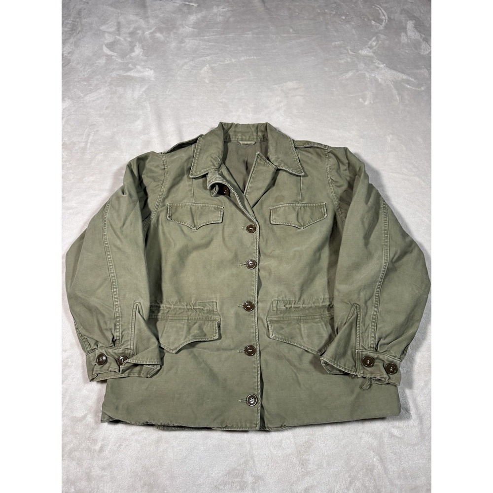 Vintage 40s WW2 M-1943 M43 Field Jacket Coat Size Medium US Army Military USGI